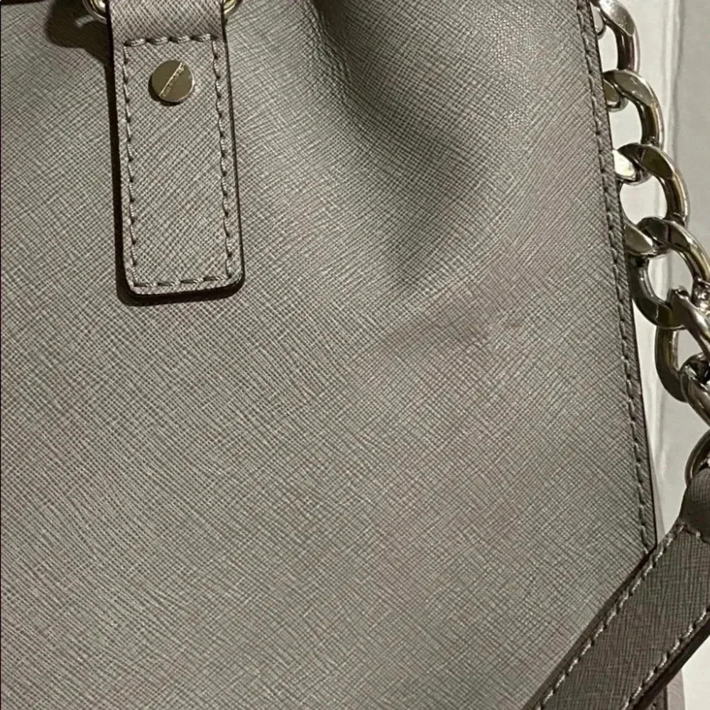 Michael kors grey saffiano leather tote bag - Picture 12 of 14